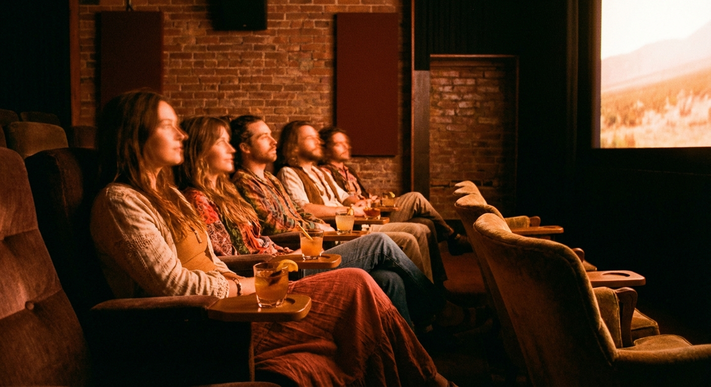 Small group at movies